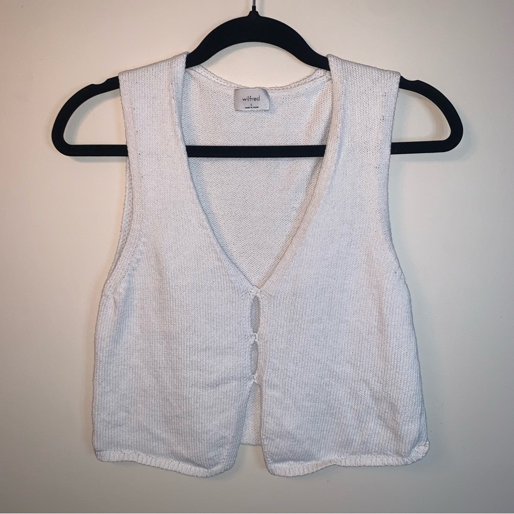 Wilfred Ivory Knit Tank Top